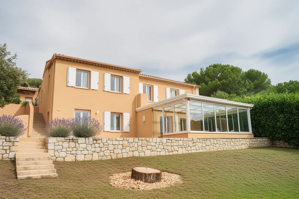Jardin sécurisé après abattage du pin à La Valette-du-Var