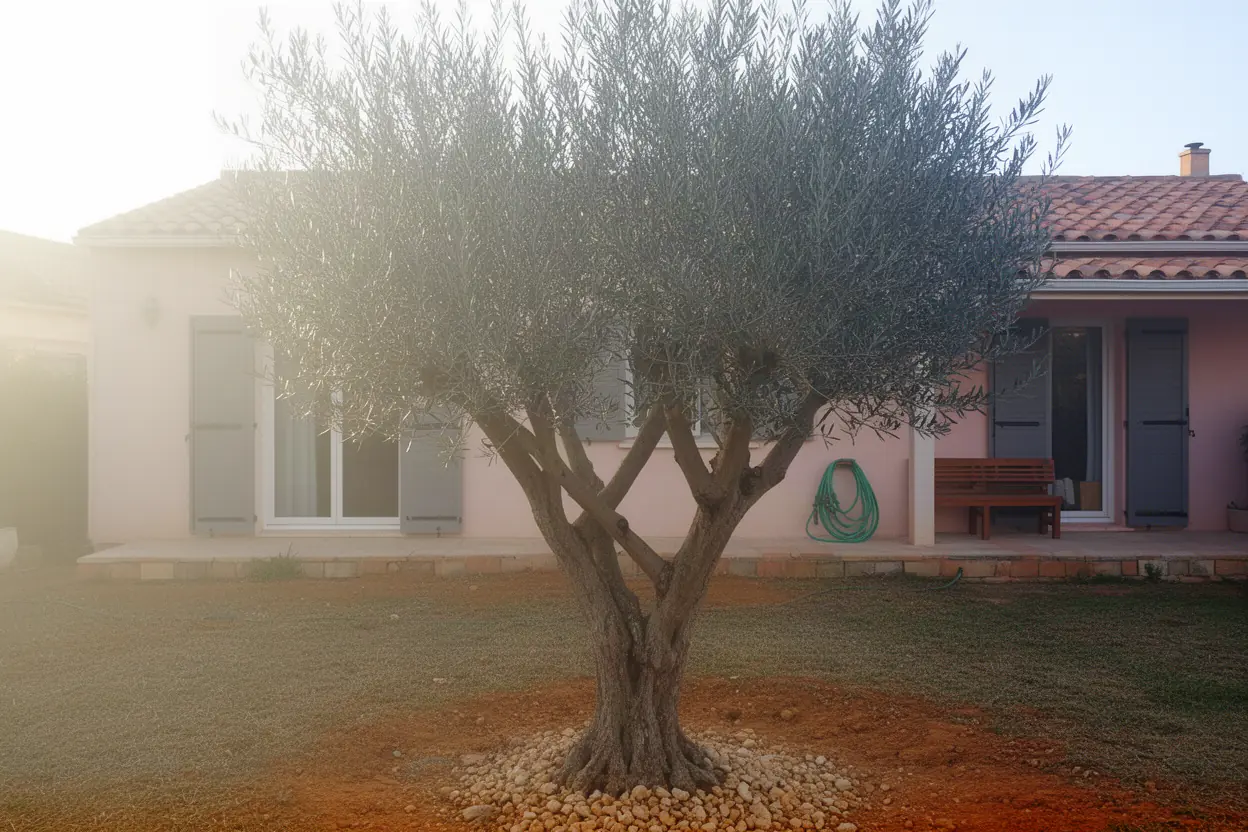 Olivier encombré avant taille à La Valette-du-Var